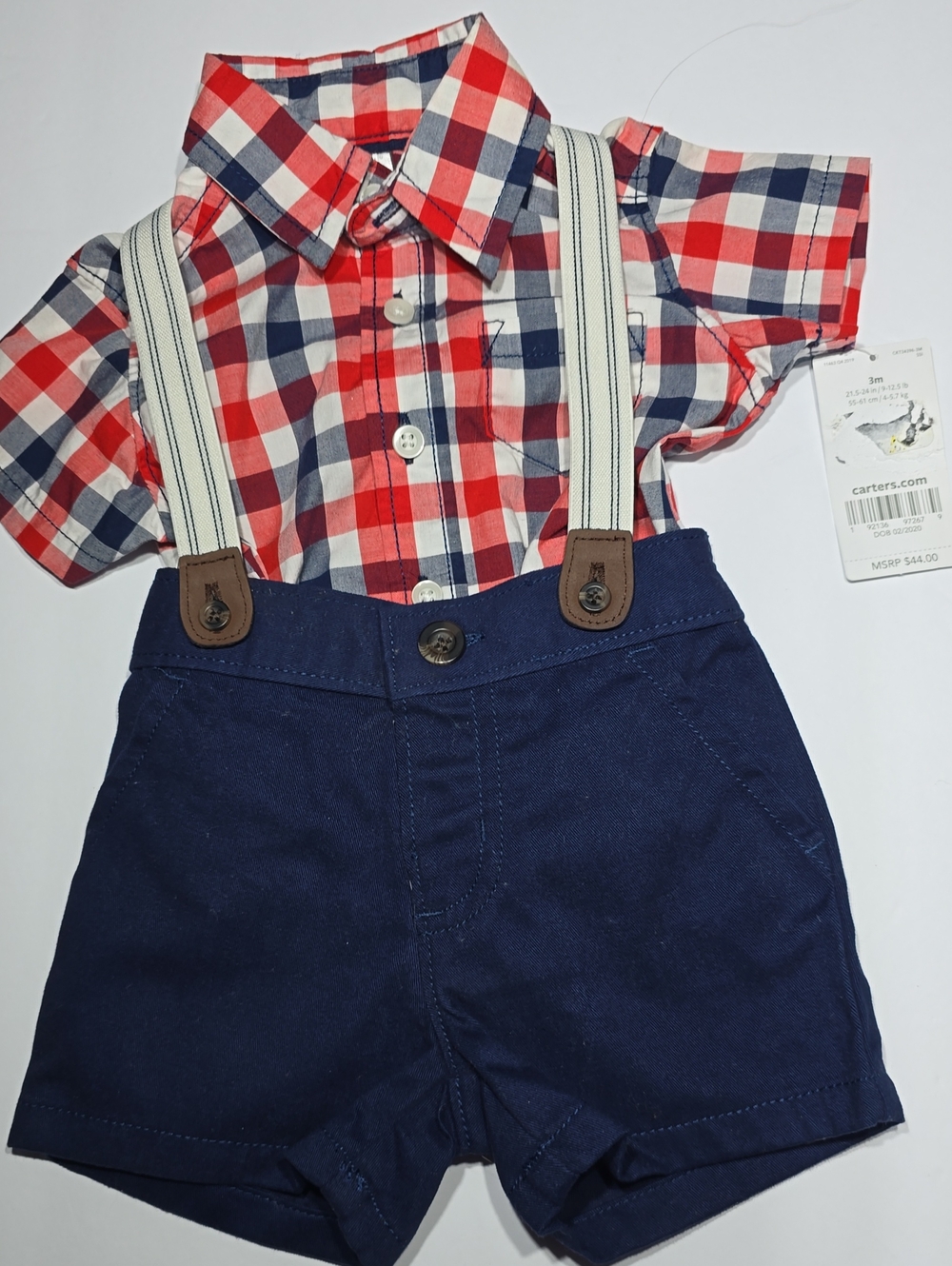 (2) Carter's Boys Size 3 Months Outfits NWT - Picture 5 of 11